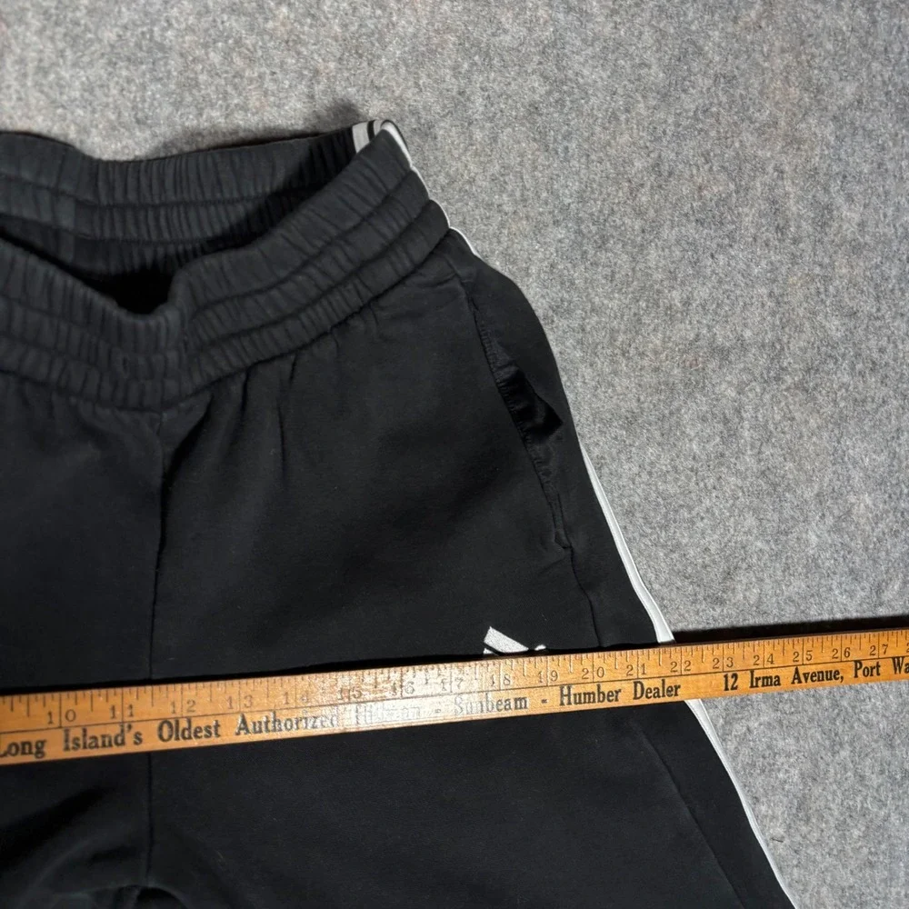 Adidas Sweatpants Men S Black 3-Stripe Fleece Joggers Athletic Loungewear Pants